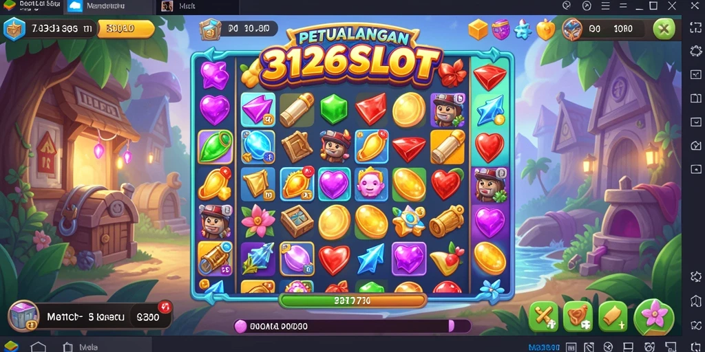 Screenshot gameplay 3126SLOT menampilkan momen seru mencocokkan simbol.
