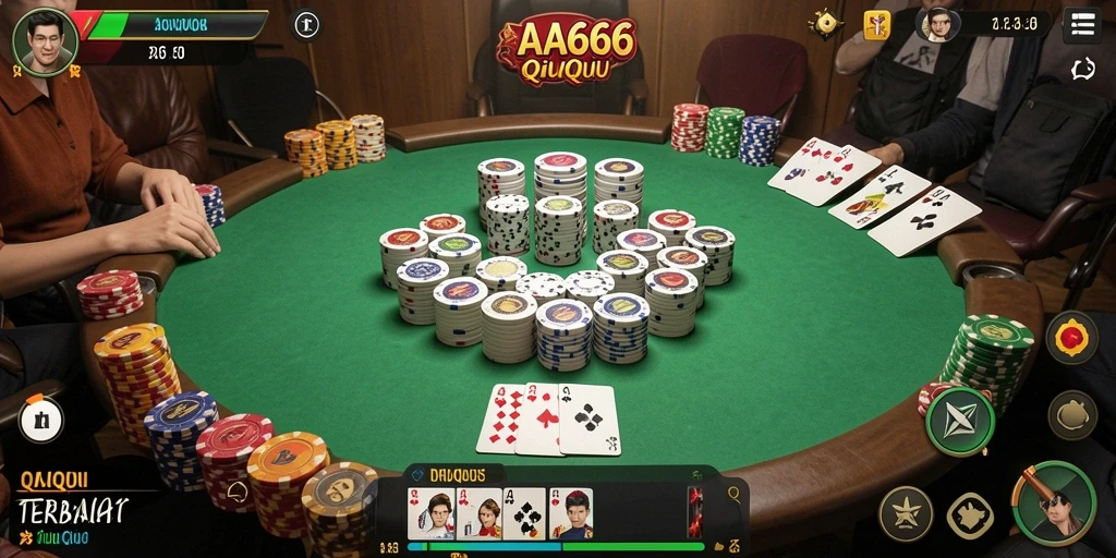 Tampilan screenshot gameplay QiuQiu yang menarik dan interaktif.