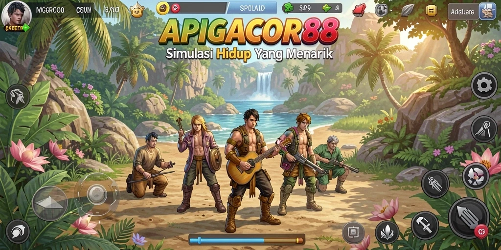 Tampilan gameplay menarik dari APIGACOR88.