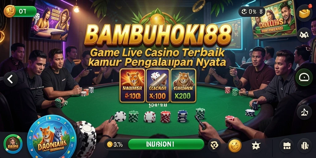 Gameplay Live Casino BAMBUHOKI88 dengan dealer profesional dan pengalaman mendebarkan.