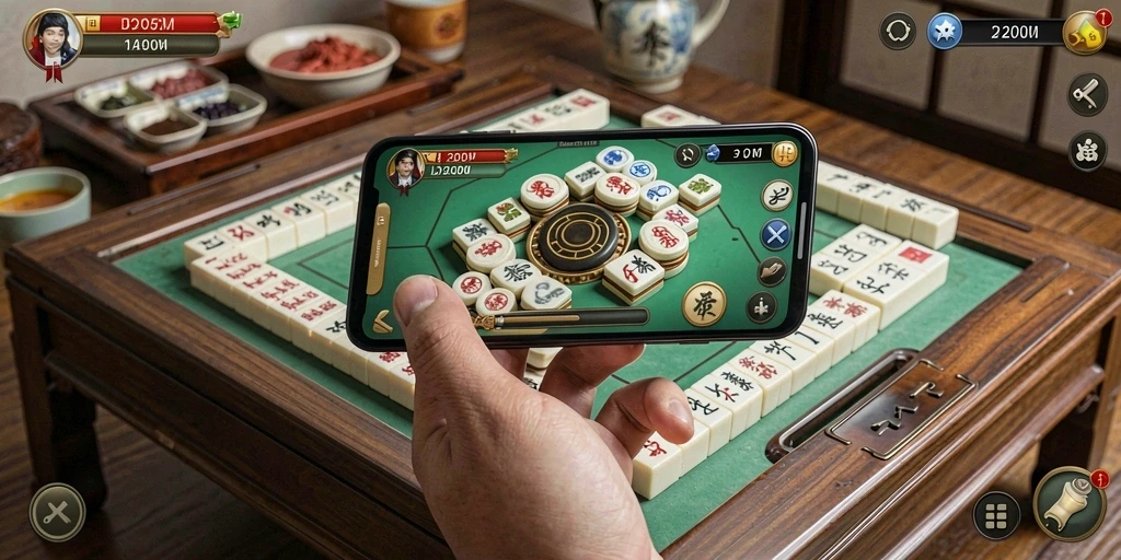 Gameplay Mahjong yang seru dan menarik di D200M.