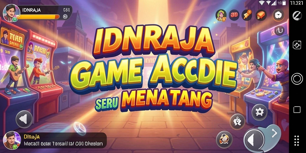 Screenshot gameplay IDNRAJA menampilkan aksion seru dalam game Arcade.