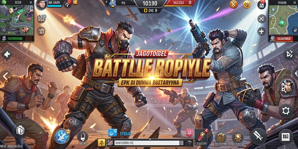 Tampilan gameplay mendebarkan dari JAGOTOGEL Battle Royale.