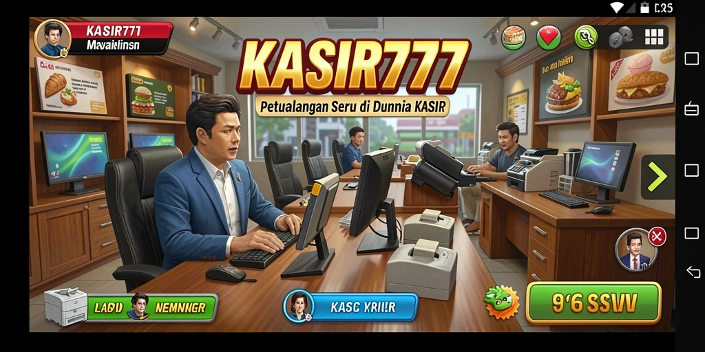 Tampilan grafis yang indah dari gameplay KASIR777.