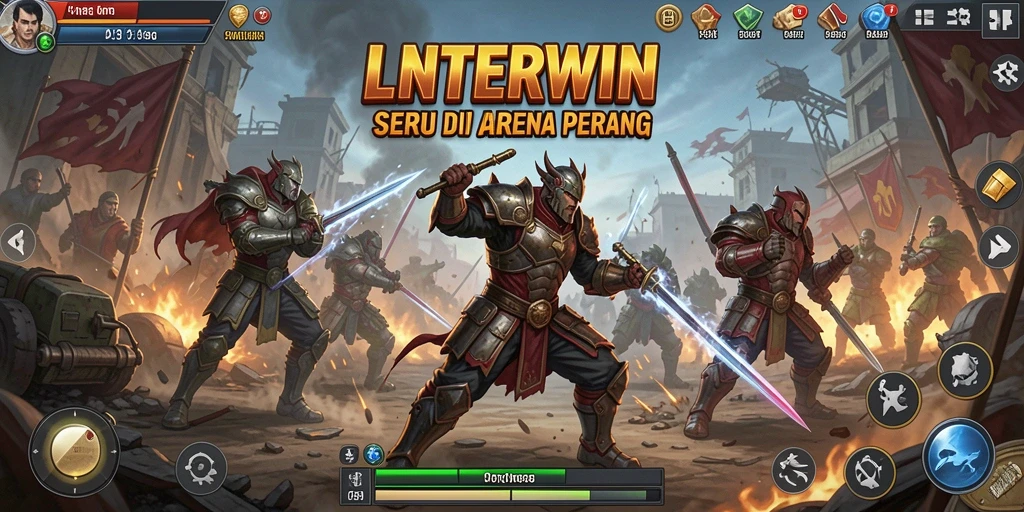 Tampilan intens dan aksi penuh di LNTERWIN saat pertarungan berlangsung.