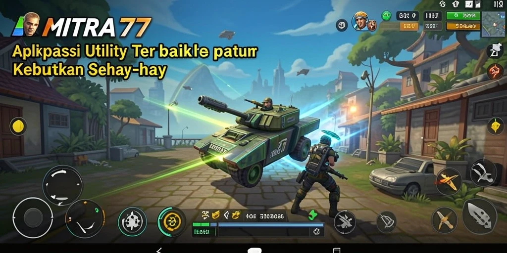 Tampilan antarmuka MITRA77 yang modern dan user-friendly