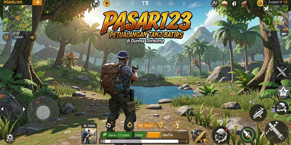 Tampilan gameplay seru di dunia terbuka PASAR123.