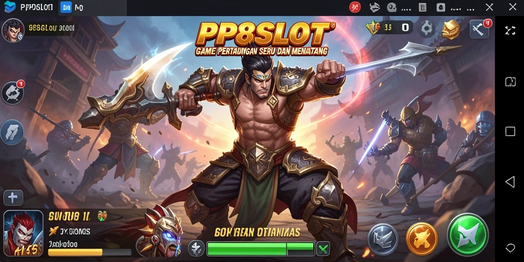 Gameplay PP8SLOT yang penuh aksi dan pertarungan seru.