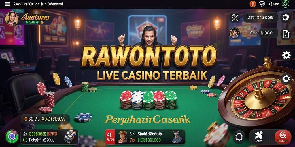 Gameplay Live Casino di RAWONTOTO yang mendebarkan dan interaktif.