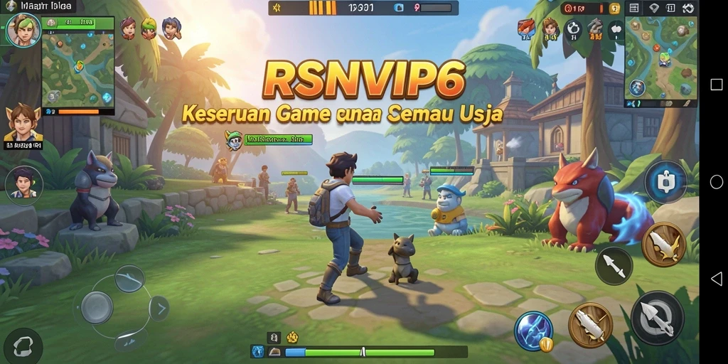 Screenshot RSNVIP6 menampilkan momen seru dalam gameplay Casual.